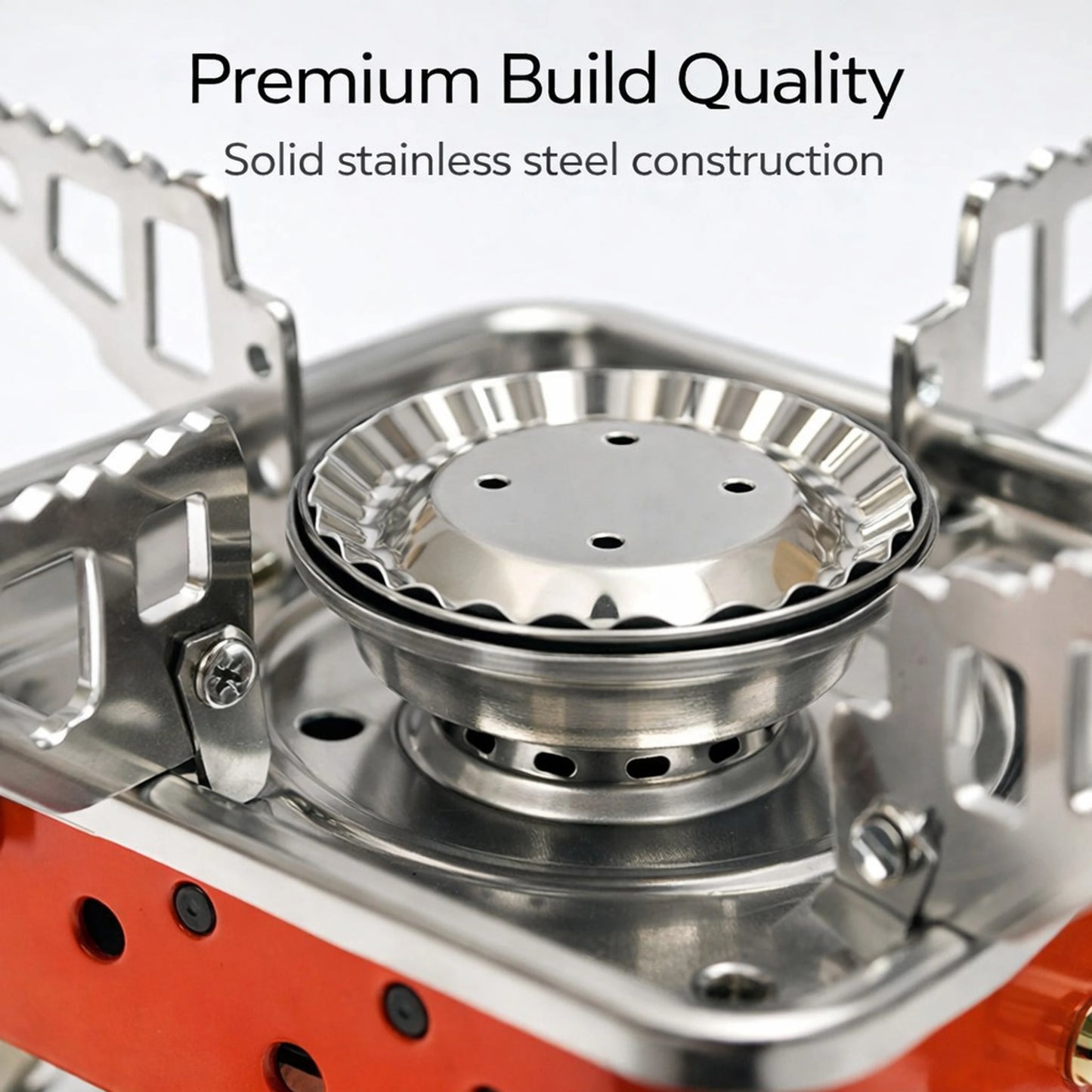CKPAI Mini Portable Gas Stove | Camping Butane Burner Stainless Steel Manual Butane Gas Stove (1 Burners)