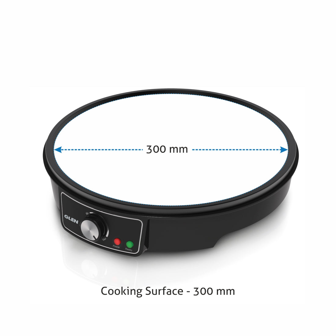 Electric Dosa Maker makes Crepe, Chilla 30CM Non-Stick Cooking Plate, Temperature Control - Black (SA3038)