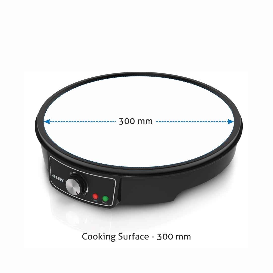 Electric Dosa Maker makes Crepe, Chilla 30CM Non-Stick Cooking Plate, Temperature Control - Black (SA3038)