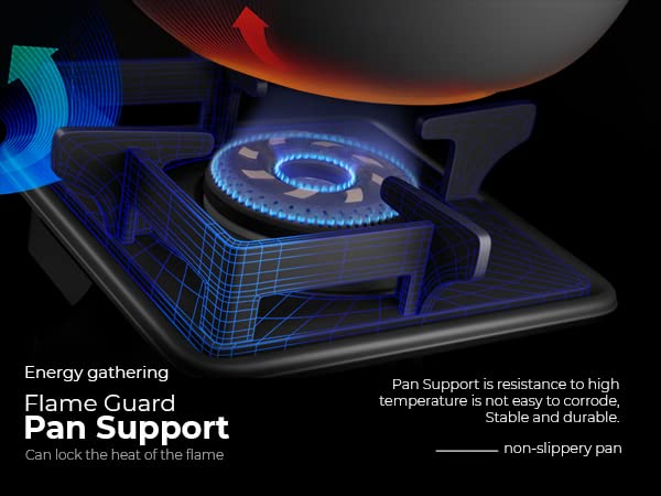 Sunshine Storm - Aircross 4 Burner | Ultra Slimmest 4 Burner Gas Stove | Tempered Glass, Forged Brass Burner, 360°Rotating Brass Gas Nozzle | Manual Ignition | LPG Ready & PNG Compatible (Premium - Black)