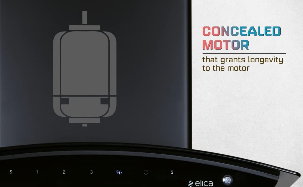 Elica 60 cm 1200 m3/hr Filterless Autoclean Kitchen Chimney (FL 600 SLIM HAC MS NERO, Touch + Motion Sensor Control, Black)