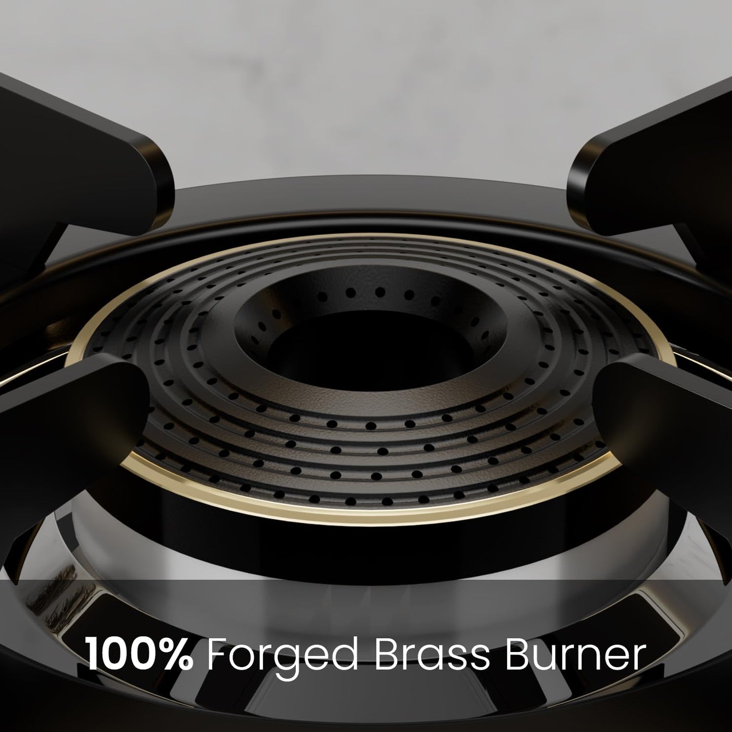 Sunshine Brio Falcon 4 Burner | Ultra Slim 4 Burner Stainless Steel Gas Stove | Ergonomic Knob, Brass Burner, 5G Technology | Manual Ignition, LPG Ready & PNG Compatible (Silver)
