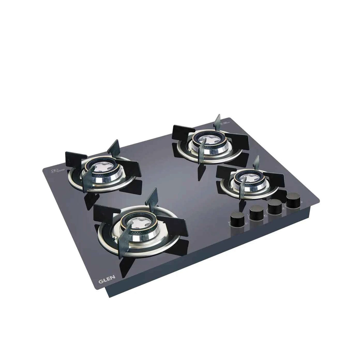 Glen Glen 4 Burner Glass Hob Top with Double Ring Forged Brass Burner Auto Ignition - View 9