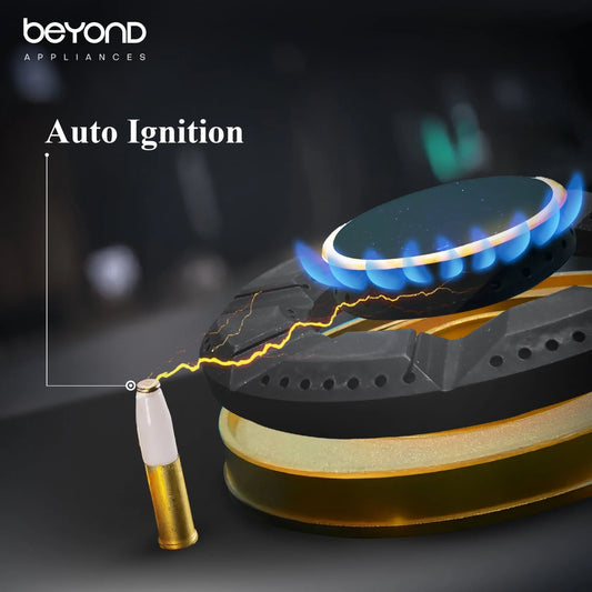 Beyond 80 cm 4 Burner Hob Premium Dorado Series BAHO-4BL-ND-001