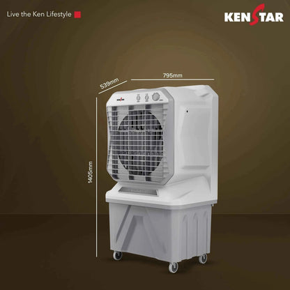 Kenstar 135 L Desert Air Cooler (Grey, AEROGLIDE HC 135)