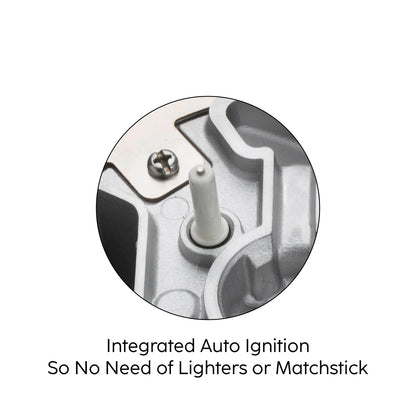 3 Burner Ultra Slim Apricot Glass Gas Stove with High Flame Forged Brass Burner - Manual / Auto Ignition (CT1035US)