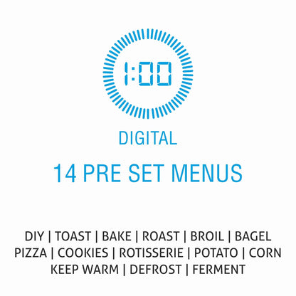 Digital Oven Toaster Griller (OTG) -35 Litres with Convection, Motorized Rotisserie, 1700W - Black (5035DIGI)