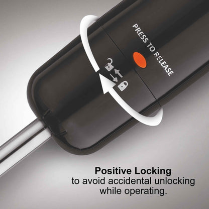Electric Turbo Hand Blender Black 350W with Stainless Steel Arm - Black (4063 HB BL)