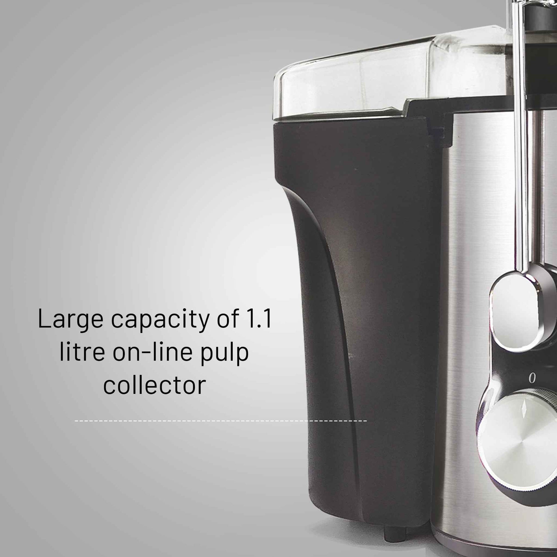 Centrifugal Juicer 600W, Full Apple Feeding Tube 600ml Juice Collector, Stainless Steel Filter (4019)