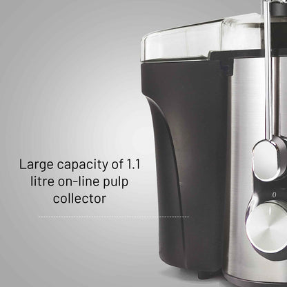 Centrifugal Juicer 600W, Full Apple Feeding Tube 600ml Juice Collector, Stainless Steel Filter (4019)