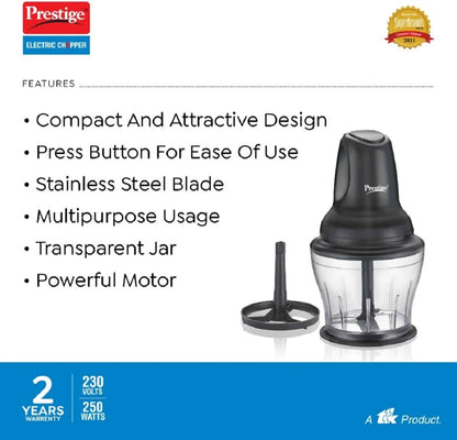 Prestige PEC 4.0 Electric Vegetable & Fruit Chopper (1 UNIT ELECTRIC CHOPPER)