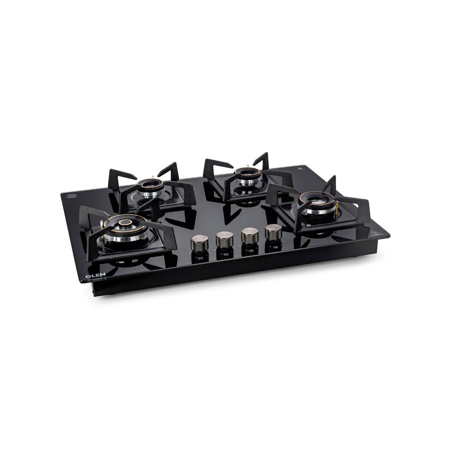 4 Burner DFVS Glass Hob with Mini Triple Ring Forged Brass Burner Auto Ignition (BH1074DFHTMTR70)
