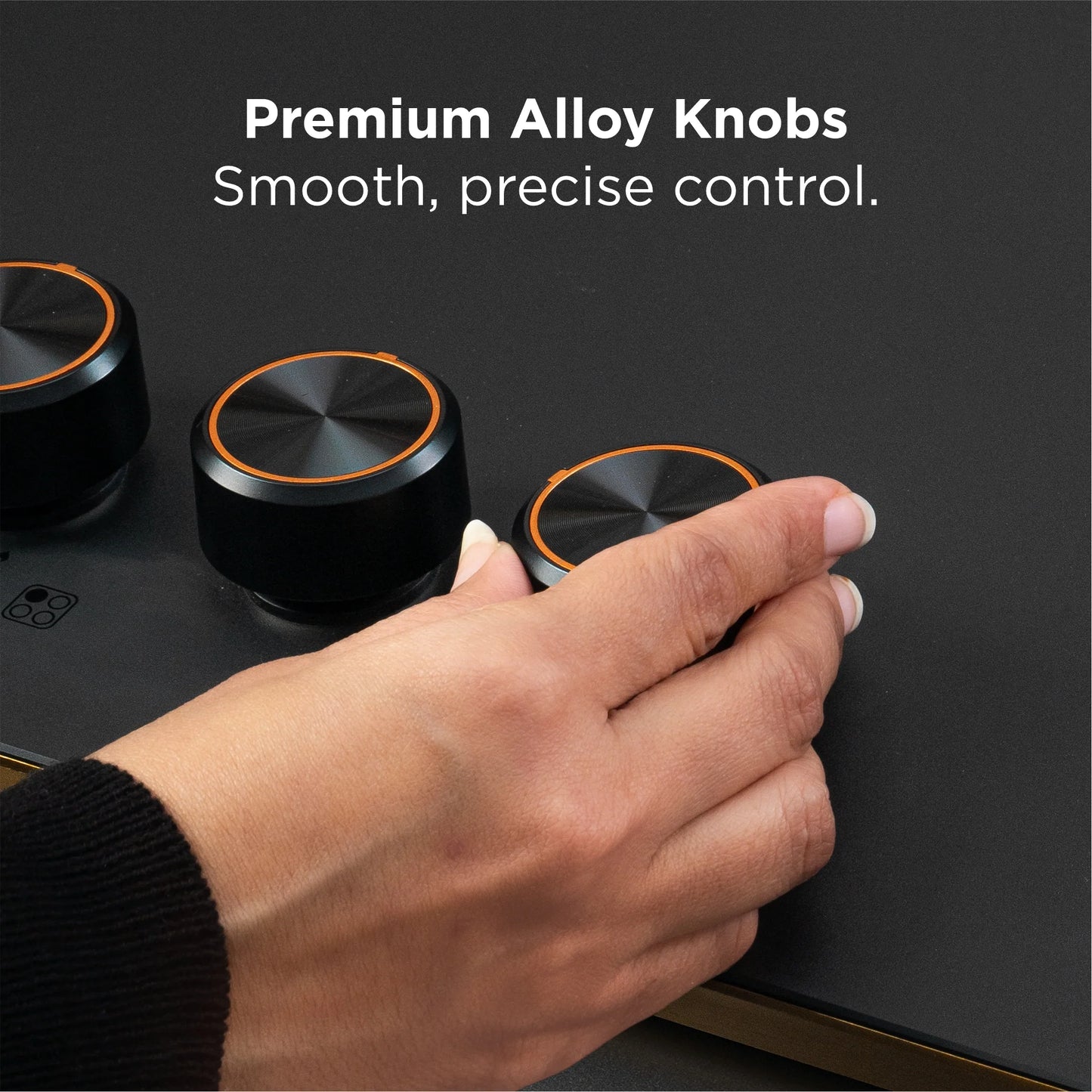 4 Burner DFVS Matte Glass Hob Top 2 Triple Ring Full Brass Burners Auto Ignition (BH-1074RCIHTDFT2TRMG)