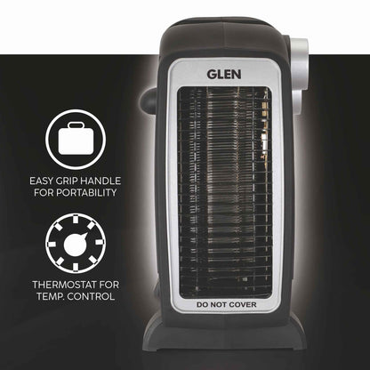 Electric Fan Room Heater with 2 Heat Settings - Black/ Grey (HA7020FH)