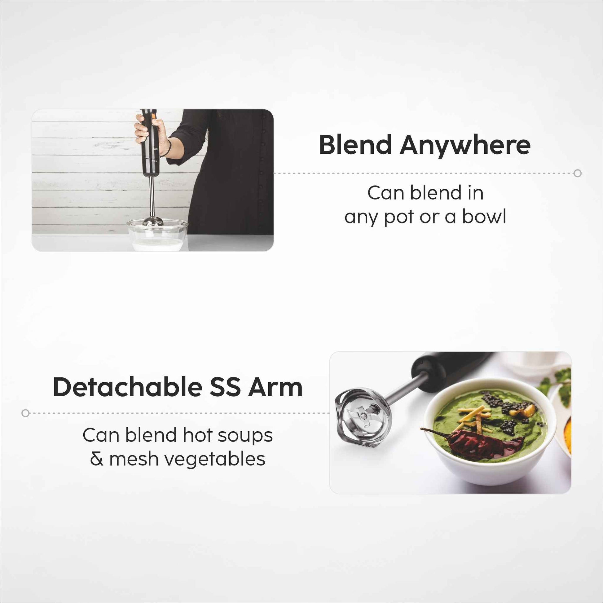 Electric Turbo Hand Blender Chopper 350W - (SA4063HBCH)
