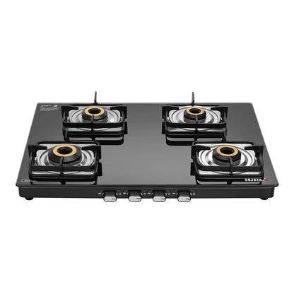 Sujata Sujata Classic Gas Stove | 9 Years Warranty | 4 Burner Stove | Gas Stove 4 Burners Glass Top, SABAF, ISI Certified,...