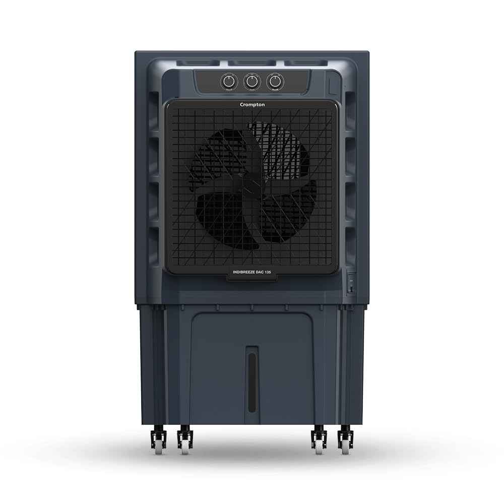 Crompton Indibreeze 135 L Industrial Desert Cooler| Honeycomb pad| Auto fill| Water level indicator| 4 way Air deflection| Cooling mode & Auto Swing |Everlast Pump