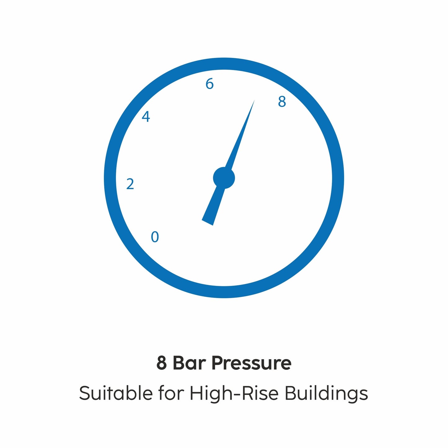 Storage Water Heater 8 Bar Pressure Incoloy Element and Polymer Coated Tank, Temperature Setting Knob - 10/15/25 Litre (WH-7058VWH)