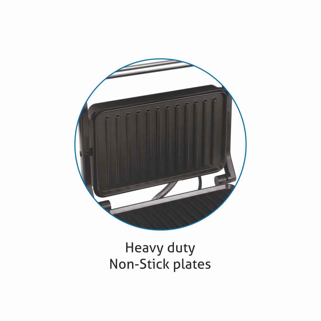 Press Grill with Non-stick Plates Oil Collector Tray 850W Power -(3029GRILL)