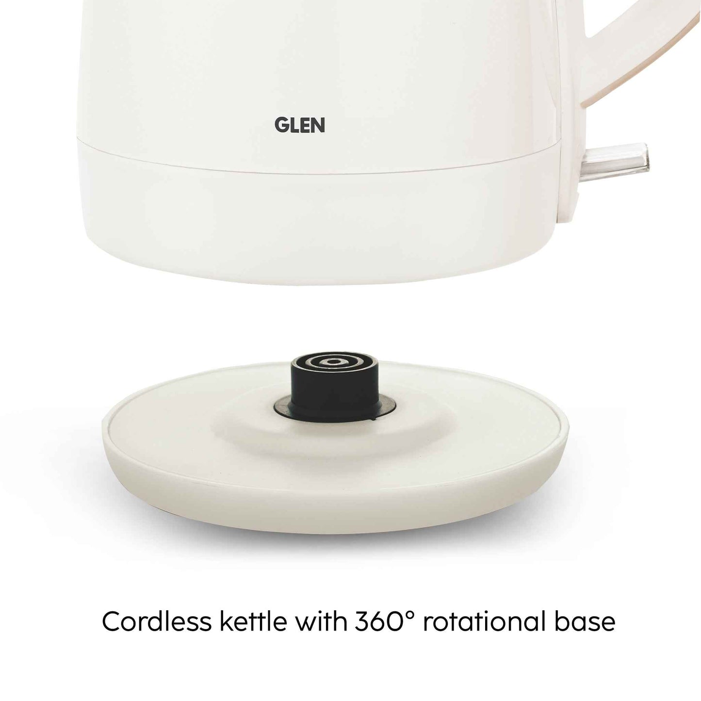 Electric Kettle 1.5 Litre Plastic Clad Stainless Steel, 360° Rotation Base, Auto Shutoff, 1500 W (SA-9006)