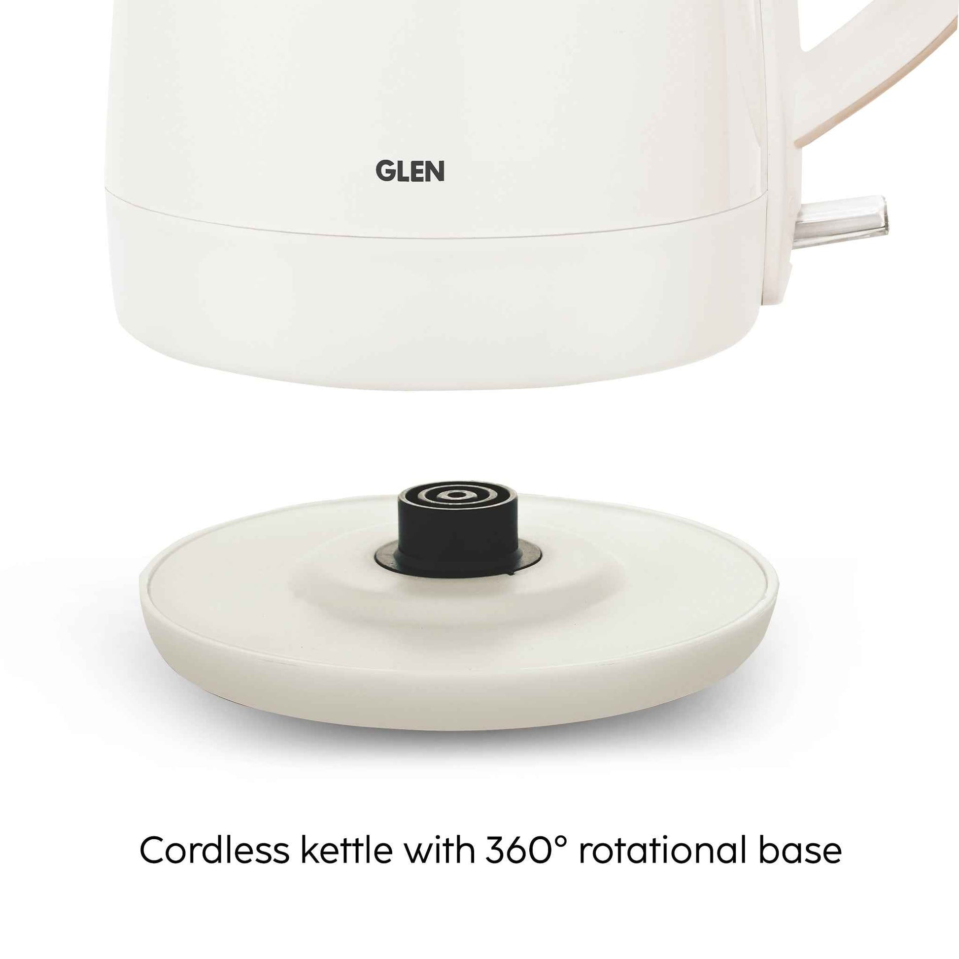 Electric Kettle 1.5 Litre Plastic Clad Stainless Steel, 360° Rotation Base, Auto Shutoff, 1500 W (SA-9006)