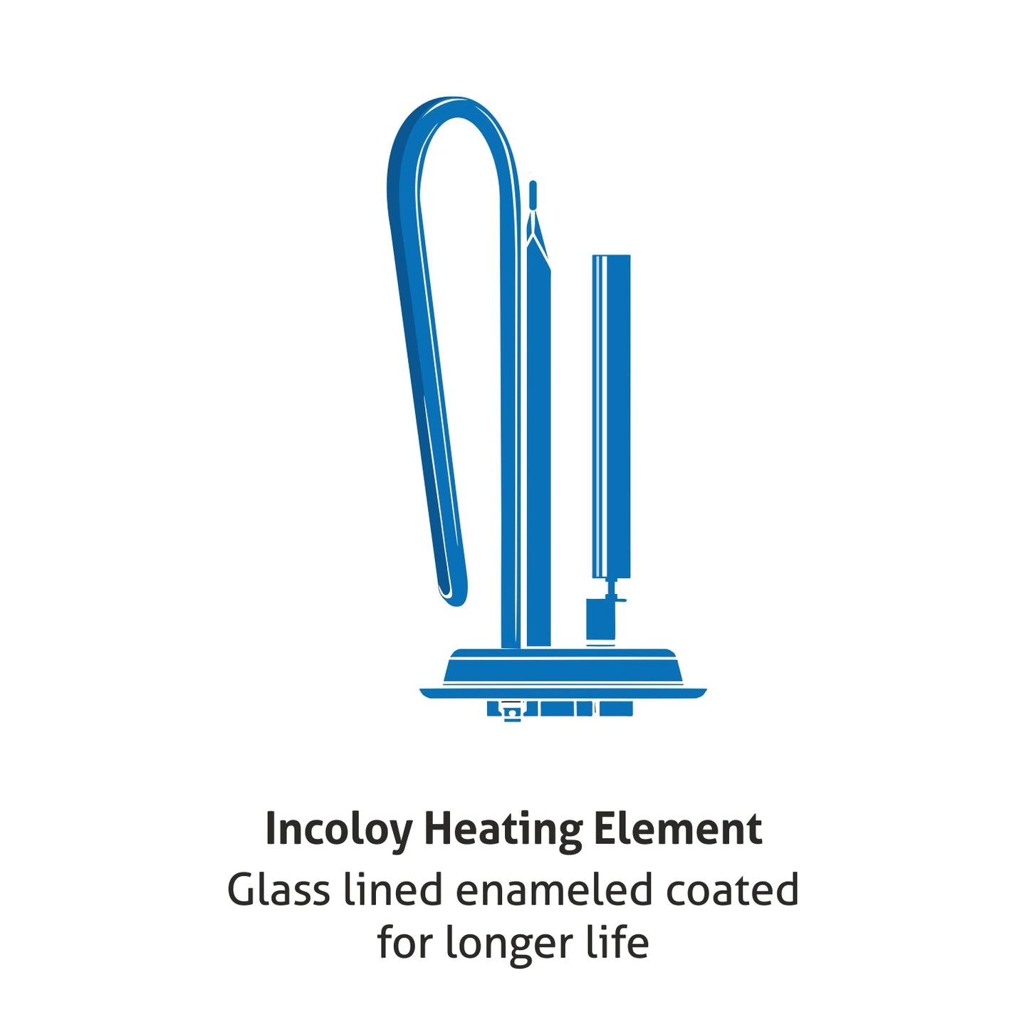 Water Heater 2000W 8 Bar Pressure Glasslined Element and Tank, Temperature control (7054 IN) - 10L/15L/25L