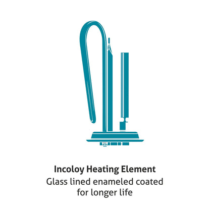Water Heater Rating, 35/50 Litre 2000W 8 Bar Pressure Glasslined Element and Tank, Temperature control (7056)