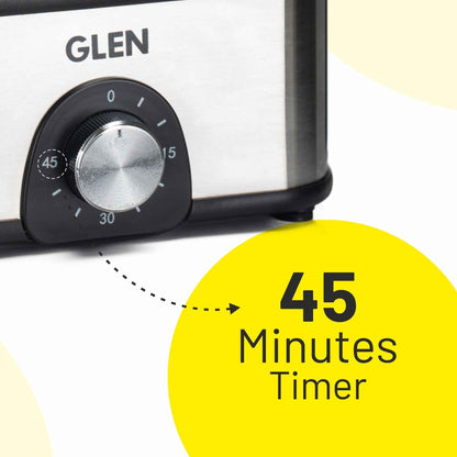 3 in 1 Electric Multi Cooker Egg Boiler with Extra Layer Rack - Steam, Cook & Boil, 45 Minutes Timer, 350W -(3035MCPLUS)