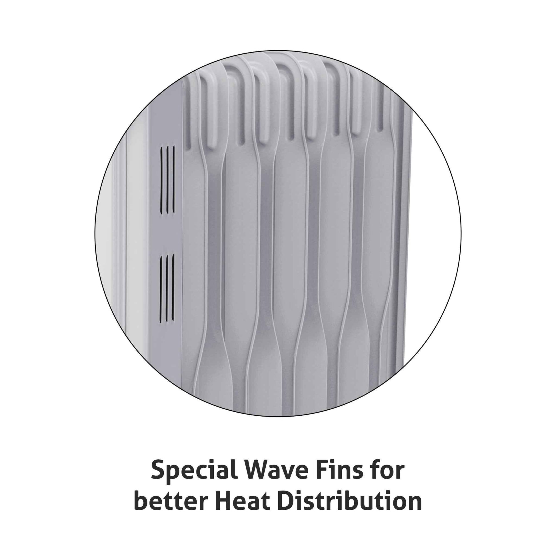 Electric Oil Filled Radiator Room Heater with 9/11/13 Fins - HA7012OR