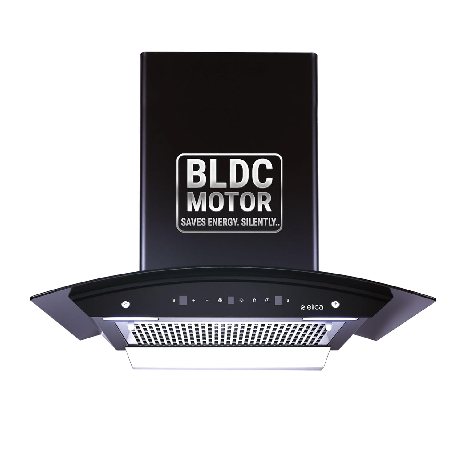 Elica 60cm 1500 m3/hr BLDC Filterless Autoclean Kitchen Chimney with 15 Years Motor & 5 Years Comprehensive Warranty | WDFL 600 BLDC HAC LTW MS NERO | Black | Touch + Motion Sensor Control Kitchen Etto