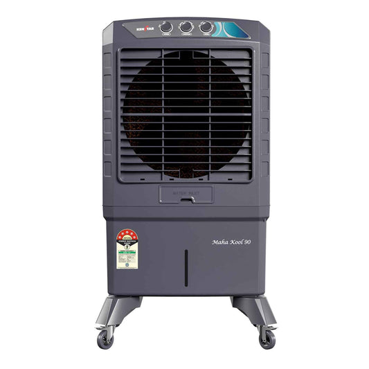 Kenstar MAHA KOOL HC 90 L Desert Air Cooler|Anti-Bacterial Honeycomb Pads|High-Speed Fan|Inverter Ready|50Ft Powerful Air Throw|1-Yr Product Warranty+5-Yr Warranty on Pump&Motor|5-Star BEE Rating|Grey