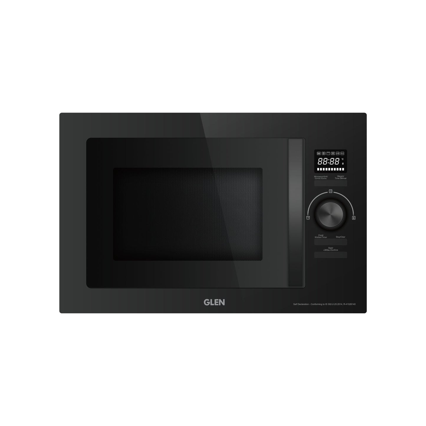 Glen Built in Microwave with Convection Jog wheel Control 25 Ltr. - Black (MO-674CONBL)