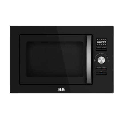 Glen Built in Microwave with Electronic Clock & Jog wheel Control 25 Ltr - Black (MO 674)