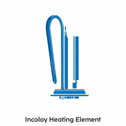 Storage Water Heater 8 Bar Pressure Incoloy Element and Polymer Coated Tank, Temperature Setting Knob - 10/15/25 Litre (WH-7058VWH)