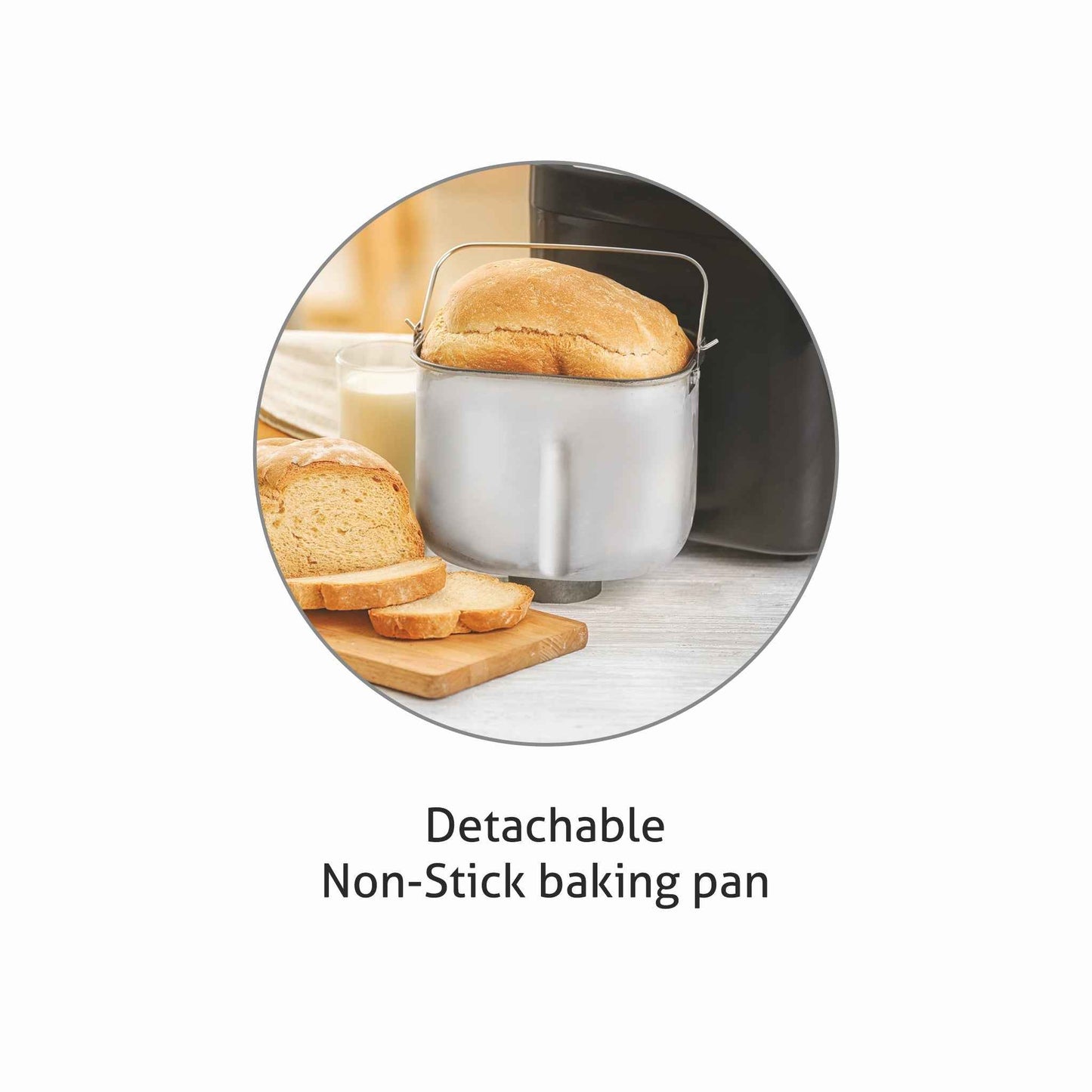 Atta Kneader & Bread Maker, Fully Automatic, 12 Pre-Set Functions, Electronic Control Panel 550W - Black (3039)