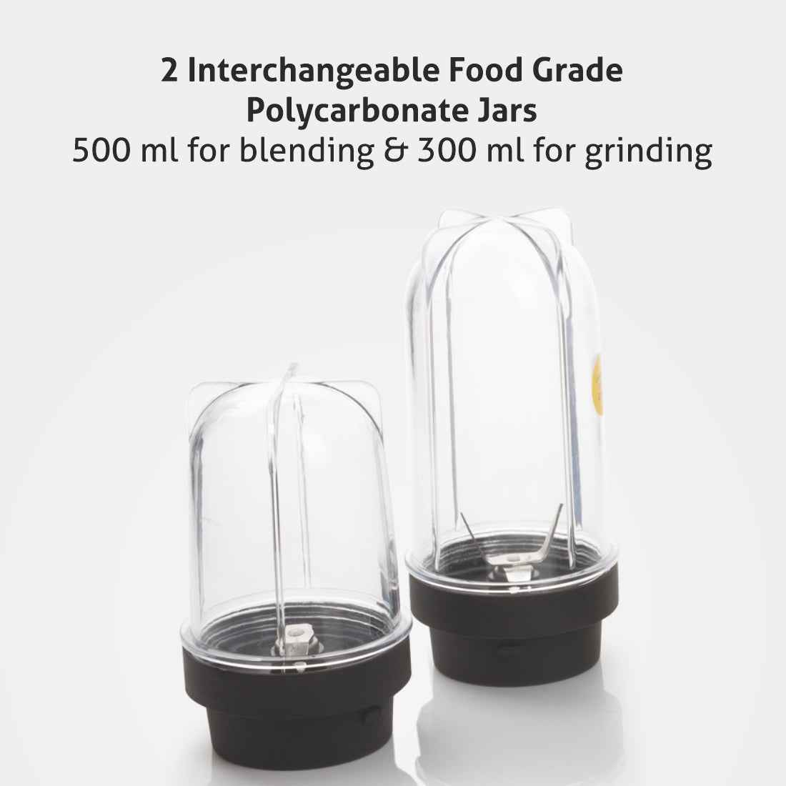 Active-Blender Grinder, 350W, 20000 RPM Mixer, Grinder, Blender, 1 SS Grinder Jar, 2 Jars - RED (4048 BG RED)