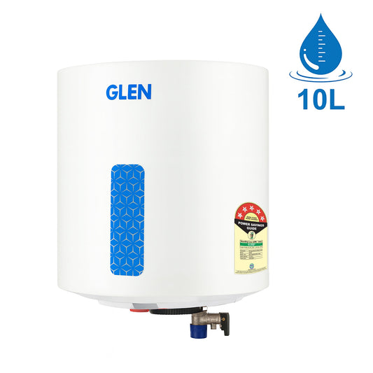 Storage Water Heater 8 Bar Pressure Incoloy Element and Polymer Coated Tank, Temperature Setting Knob - 10/15/25 Litre (WH-7058VWH)