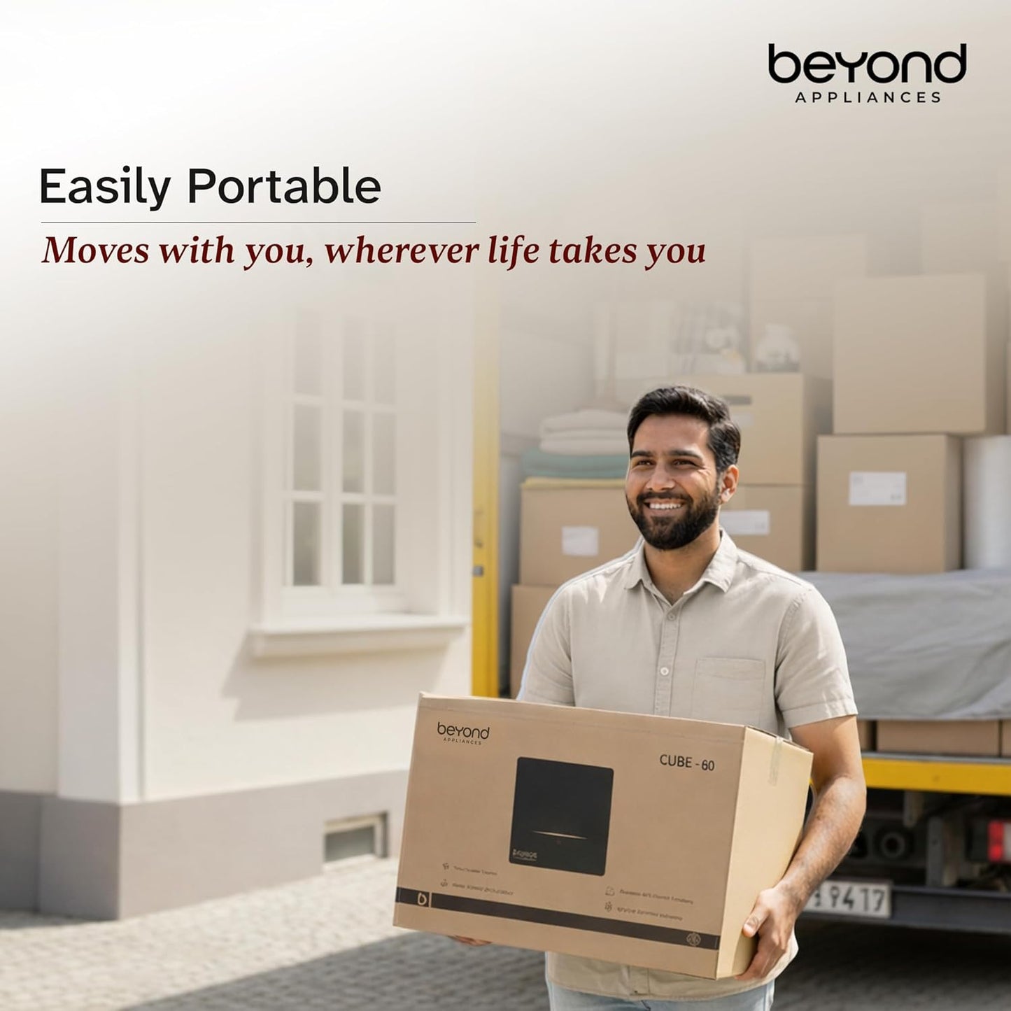 Beyond Appliances Cube Pro Plug N Play Ductless Kitchen Chimney | 1400 CMH | Auto Clean | 5-Stage Charcoal Activated Filter | Touch Control | 3-way Suction | 48dB Low Noise | Black | PAN INDIA SERVICE Kitchen Etto