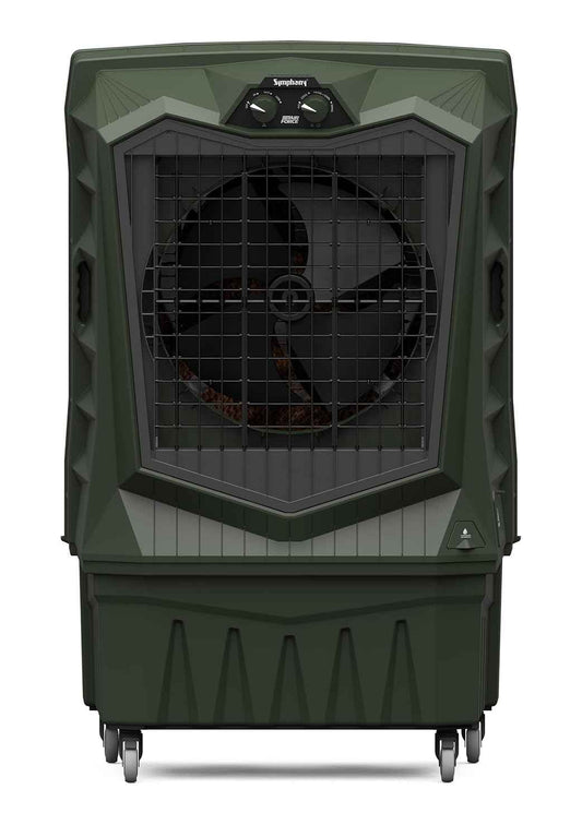 Symphony Air Force 120 Desert Air Cooler | Extra Powerful Air Throw | Robust, Weather resistant Body | Heavy Duty Air Cooler | 375W Energy-Efficient Cooling | Auto Louver | 1-Year Warranty