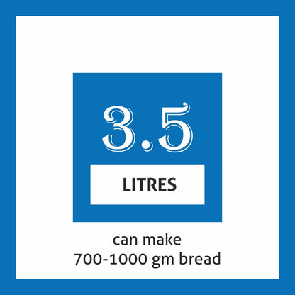 Bread Maker & Atta Kneader, Fully Automatic, 12 Pre-Set Functions, Electronic Control Panel 550W- Silver (3034)