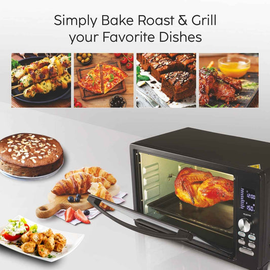 Digital Oven Toaster Griller (OTG) -33 Litres with Convection, Motorized Rotisserie, 1500W - Black (5033DIGI)