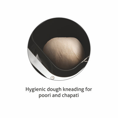 Atta Kneader & Bread Maker, Fully Automatic, 12 Pre-Set Functions, Electronic Control Panel 550W - Black (3039)