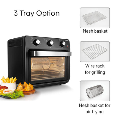 Air Fryer Oven 25 Litre Time and Temperature Control, 1800W - Black (SA3050AFO)