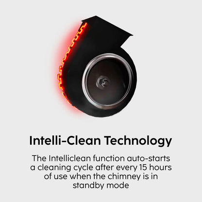 Glen Auto Clean Chimney with LCD Display, Heat Sensors and BLDC Motor 1600 m³/h - 60/76/90cm (CH6061LCDDCAC)