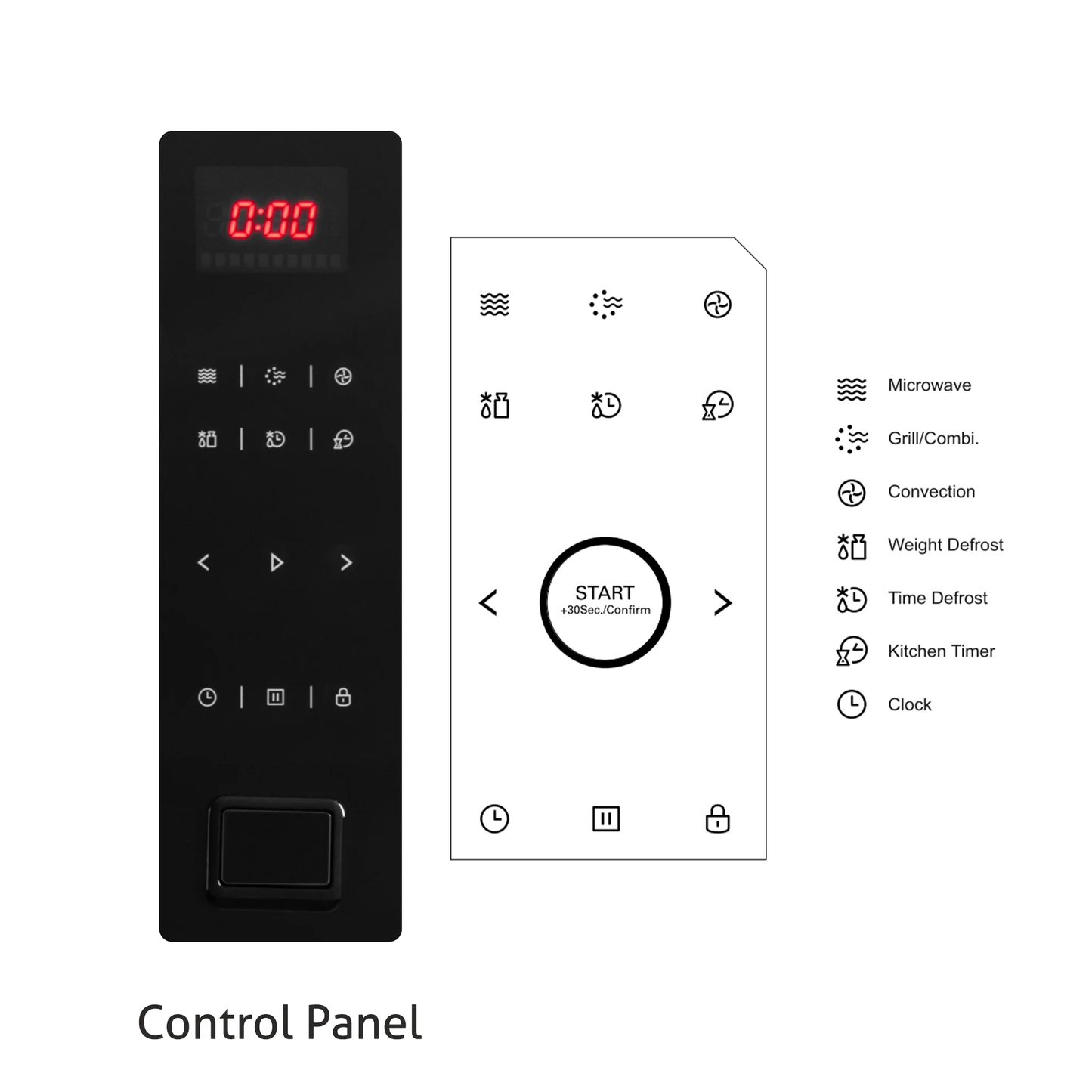 Glen Built-In-Microwave Convection with Touch Control Capacity 34 Ltr (MO-679)