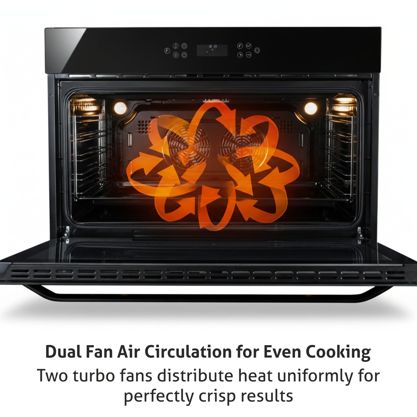 Built in Air Fryer Oven with Turbo Fan 12 Multi-functions 90Ltr Capacity Touch Control (BO-655AFT90)