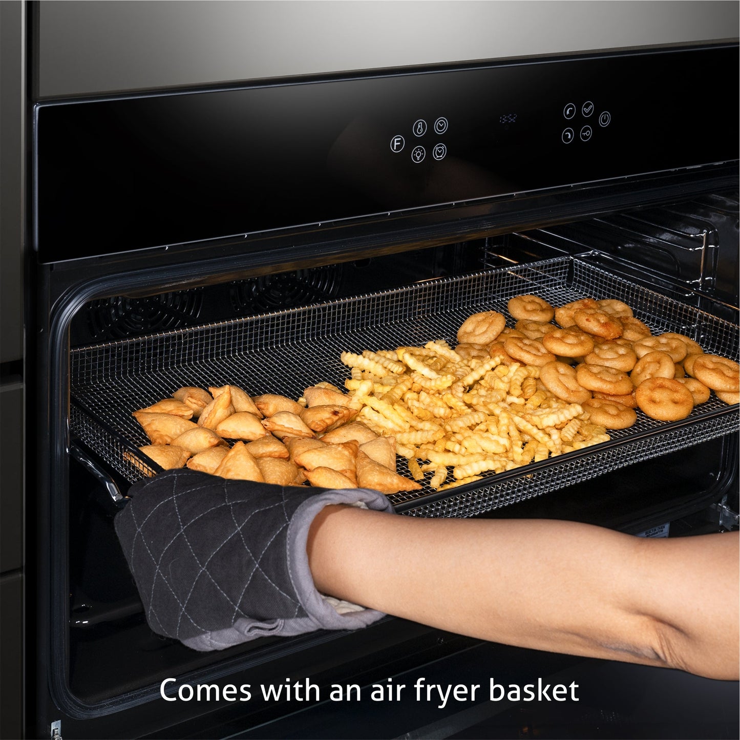 Built in Air Fryer Oven with Turbo Fan 12 Multi-functions 90Ltr Capacity Touch Control (BO-655AFT90)