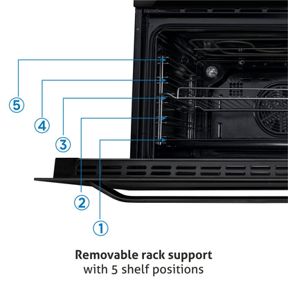 Built in Air Fryer Oven with Turbo Fan 12 Multi-functions 90Ltr Capacity Touch Control (BO-655AFT90)