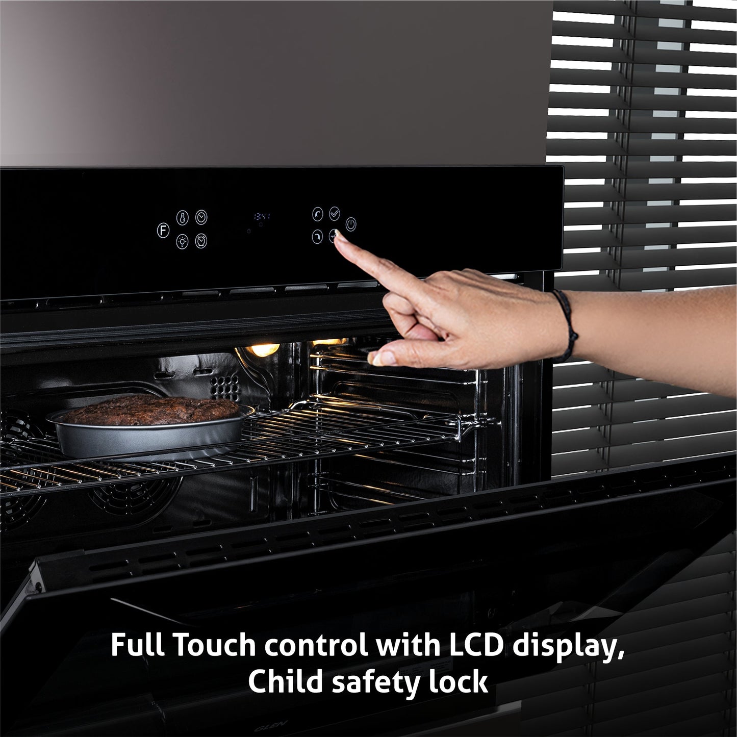 Built in Air Fryer Oven with Turbo Fan 12 Multi-functions 90Ltr Capacity Touch Control (BO-655AFT90)