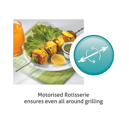 Built in Oven Motorised Rotisserie Turbo Fan 78Ltr with Multi-function (660 M RT)